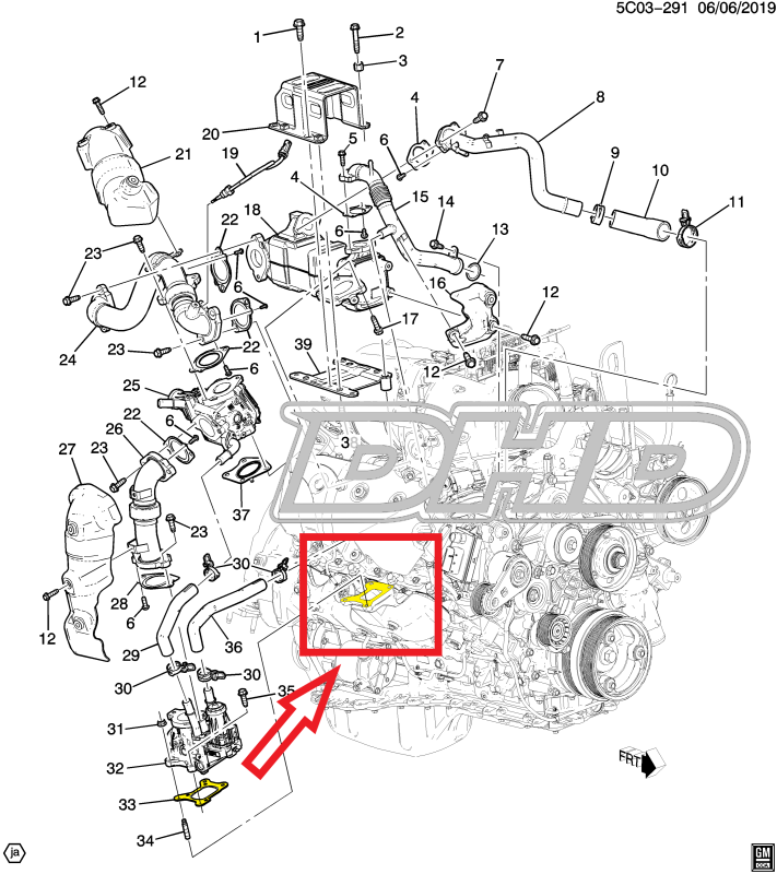 thumbnail image 2 of OEM GM EGR Valve Assembly 12689249 For 2017-2023 Duramax 6.6L Diesel L5P GMC Chevy 2 of 4