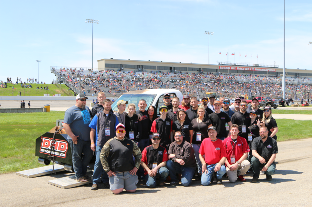 The DHD team at Lucas Oil Raceway, Indianapolis