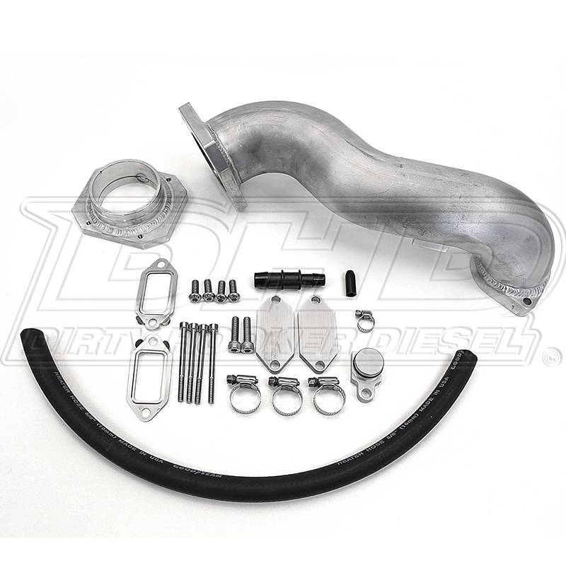 DHD 290108 LML Duramax 3" High Flow Upper Intake Upgrade Kit Throttle
