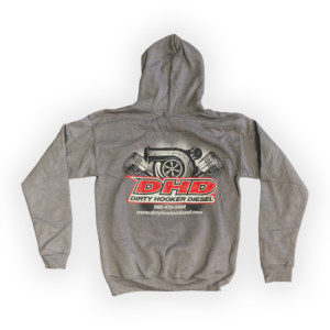 Dirty Hooker Diesel - DHD 061-009S Dark Grey Turbo & Piston Hoodie Sweatshirt