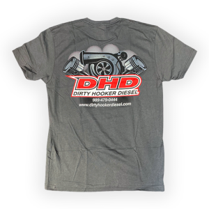 Dirty Hooker Diesel - DHD 061-009T Dark Grey Turbo & Piston T-Shirt