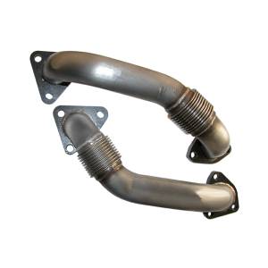 PPE - PPE 116120000 OEM Length Replacement High Flow Up-Pipes GM 6.6L Duramax 2001-2004