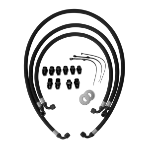 Fleece Performance - Fleece Performance Flexible Allison Transmission Cooler Line Set 2001-2005