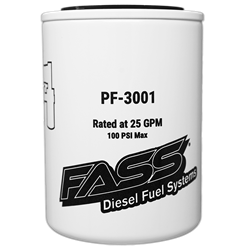 Fass - Fass PF-3001 Fuel Particulate Filter 144 Micron (Titanium Series)