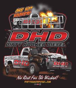 Dirty Hooker Diesel - DHD 061-107T "One Hot Hooker" UCC Black Tribute T-Shirt YS-XXXXXL