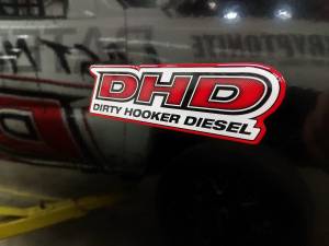 Dirty Hooker Diesel - DHD 061-010 2"x5" High Gloss Domed Poly DHD Decal