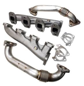 Dirty Hooker Diesel - DHD 300-120 Duramax High Flow Manifold & Up Pipe Bundle 2001-2004 LB7