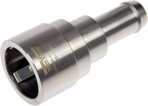 AUTOMETER PRODUCTS - Stainless Steel Triple Seal Duramax Heater Core Fitting 3/4" Inlet 5/8" Hose