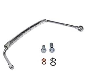 Dorman Products - Duramax Turbocharger Factory Bend Oil Feed Pipe Kit 2011-2016 LML