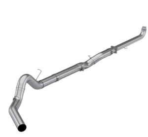 MBRP - MBRP S60210PLM Chevy/GMC Duramax 5" AL Downpipe Back No Muffler Exhaust Kit 2001-2004 LB7