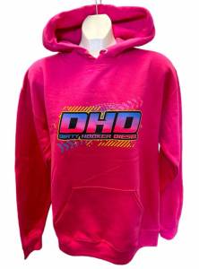 Dirty Hooker Diesel - DHD Pink Retro Logo Hoodie S-3XL