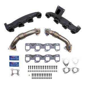 WCFAB - WCFab WCF100226 Billet L5P Duramax Exhaust Manifold & 2" Stainless Up Pipe Kit 2017-2024