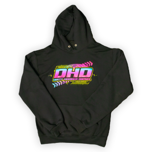 Dirty Hooker Diesel - DHD 061-136S Black Retro Logo Hoodie S-3XL