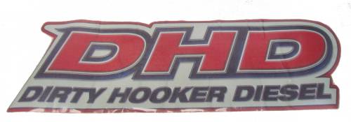 Dirty Hooker Diesel - DHD 061-019 Large DHD Back Window Sticker