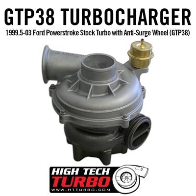 High Tech Turbo - HTT 1831454R 1999.5-03 FORD POWERSTROKE STOCK TURBO WITH ANTI-SURGE WHEEL (GTP38)