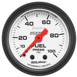 AUTOMETER PRODUCTS - FUEL PRESSURE GAUGE 2 1/16 IN 100PSI MECHANICAL
