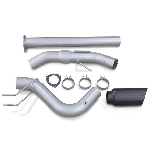 Banks Power - Banks Monster Exhaust, 4.0" 2017-2019 Ford 6.7L Exhaust, Black Tip, DPF Back