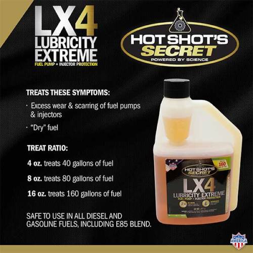 HOT SLIM +4℃ Hot Shot's Secret LX4 Fuel Lubricity Extreme 16 OZ