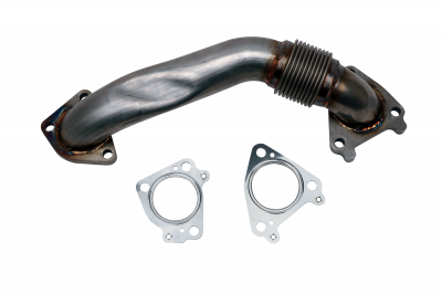 WCFAB - WCFab LB7 Duramax 2" Stainless Pass Side Up Pipe Kit 2001-2004