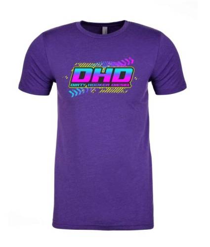 Dirty Hooker Diesel - DHD 061-117T Next Level 90's Roller Rink Purple T-Shirt