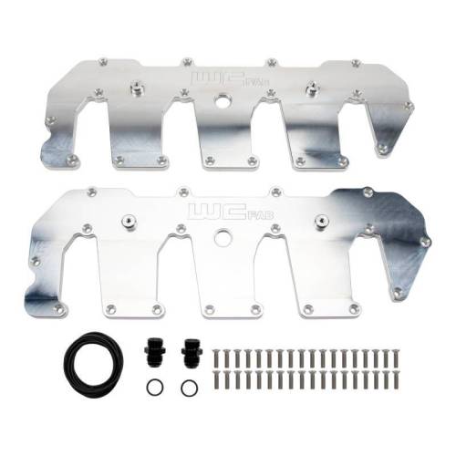 WCFAB - WCFab 2011-2016 LML Duramax Billet Upper Valve Cover Set - WCF100416