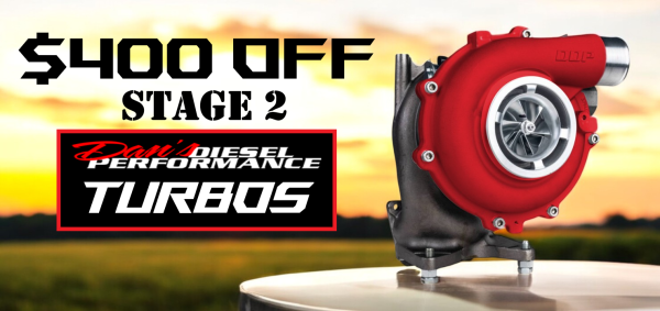 Save $400 on DDP Stage 2 Duramax Turbochargers @ DHD