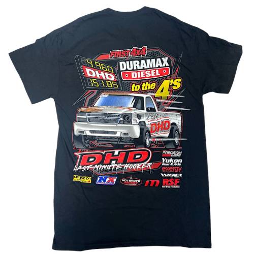Dirty Hooker Diesel - DHD First to the 4's Last Minute Next Level T-Shirt