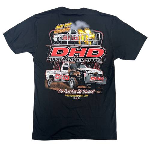 Dirty Hooker Diesel - DHD "One Hot Hooker" UCC Black Tribute T-Shirt YS-5XL