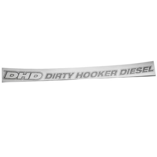 Dirty Hooker Diesel - DHD 061-004 DHD 50" Windshield Banner Decal - White