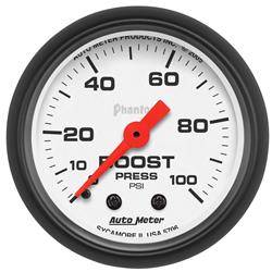 Gauges - Boost - AUTOMETER PRODUCTS - BOOST GAUGE 2 1/16 IN 100PSI MECHANICAL
