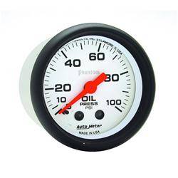 Gauges - Oil Pressure - AUTOMETER PRODUCTS - OIL PRESSURE GAUGE  2 1/16 IN 100PSI MECHANICAL
