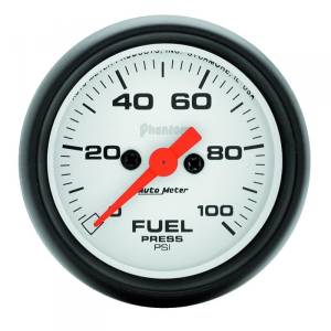 Gauges - Fuel Pressure - AUTOMETER PRODUCTS - FUEL PRESSURE GAUGE 2 1/16 IN 100PSI DIGITAL STEPPER MOTOR PHANTOM