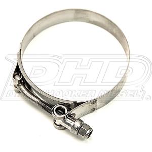 DIY Fabrication Parts - Air Intake - Dirty Hooker Diesel - DHD CLA000102 2.5" Stainless Steel T-Bolt Clamp Intercooler Hose Clamp