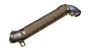 Dirty Hooker Diesel - DHD 300-324 3" Stainless Tube LLY LBZ LMM Duramax Downpipe w/Heat wrap - Image 1