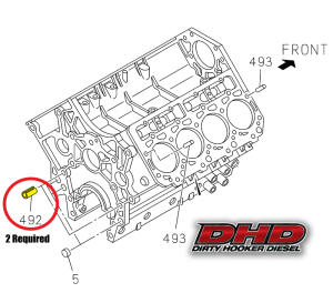 GM - GM 94200819 Duramax Block to Rear Engine Cover Dowel Pin 2001-2016  - Image 2