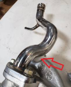 PPE - Duramax Stainless Steel Coolant Bypass Tube - Water Pump to Thermostat Housing - Image 3