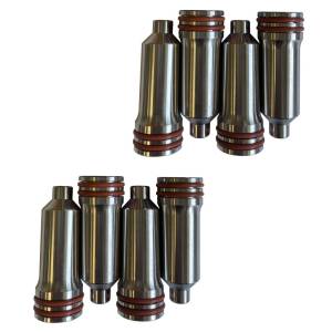 Fuel System - Fuel System Component Parts - Dirty Hooker Diesel - DHD 700-051 LB7 Duramax Stainless Steel Injector Cup Set with O-Rings 2001-2004 6.6L