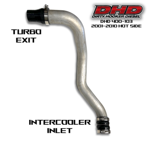 Dirty Hooker Diesel - DHD 400-103 Aluminum 3" Hot Side Intercooler Pipe Kit 2001-2010 Duramax 6.6L - Image 4