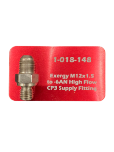 Exergy Performance - Exergy Performance 1-018-148 M12x1.5 to -6an High Flow CP3 Supply Fitting - Image 2
