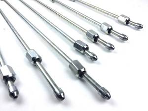 Fleece Performance 23" High Pressure Fuel Line (8mm x 3.5mm Line, M14x1.5 Nuts)