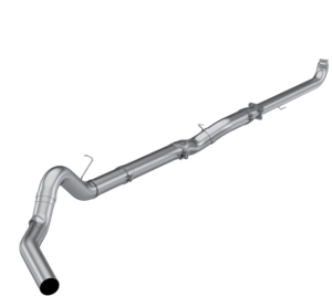 MBRP S60210SLM Chevy/GMC Duramax 5" T409 Stainless Downpipe Back No Muffler Exhaust Kit 2001-2004 LB7
