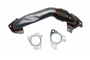WCFAB - WCFab LB7 Duramax 2" Stainless Single Turbo Style Pass Side Up Pipe For OEM Or WCFAB Manifold With Gaskets 2001-2004 - Image 2