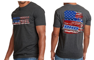 Dirty Hooker Diesel - DHD 061-110T Next Level Patriot T-Shirt - Image 1
