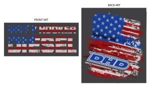 Dirty Hooker Diesel - DHD 061-110T Next Level Patriot T-Shirt - Image 2