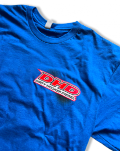 Dirty Hooker Diesel - DHD 061-120T Blue Turbo & Piston T-Shirt S-3XL - Image 2