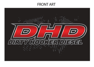 Dirty Hooker Diesel - DHD 061-107T "One Hot Hooker" UCC Black Tribute T-Shirt YS-XXXXXL - Image 3