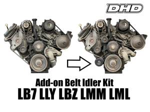 Dirty Hooker Diesel - DHD 800-155 Duramax Add-On Belt Idler Kit 2001-2016 LB7 LLY LBZ LMM LML - Image 3