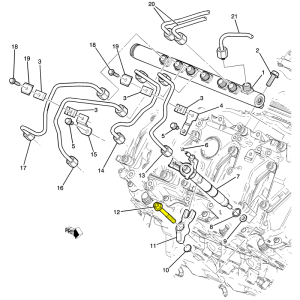 GM - GM 11611340 L5P Fuel Injector Hold Down Bolt 2017-2021 2500HD/3500HD - Image 2