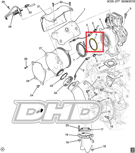 GM - GM 12672821 L5P Duramax Catalytic Converter Gasket 2017-2024 6.6L - Image 2