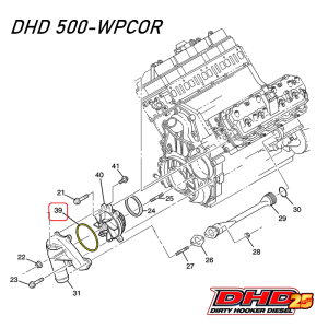 DHD Water Pump O-Ring 500-WPCOR
